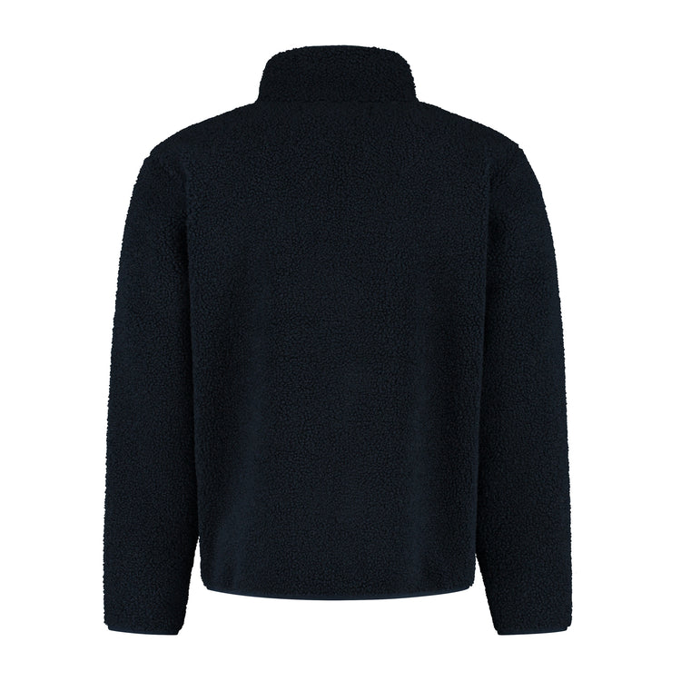 Ted Men - Outdoor cardigan - Teddy fleece - Navy B
