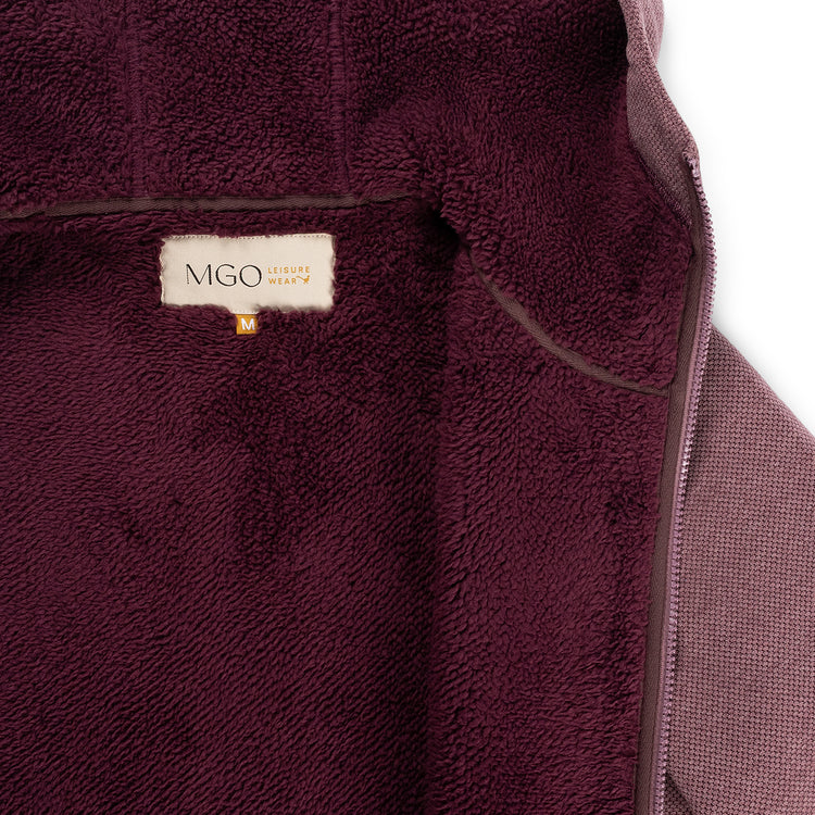 Macy Women - Outdoor cardigan - Fleece - Purple DCI