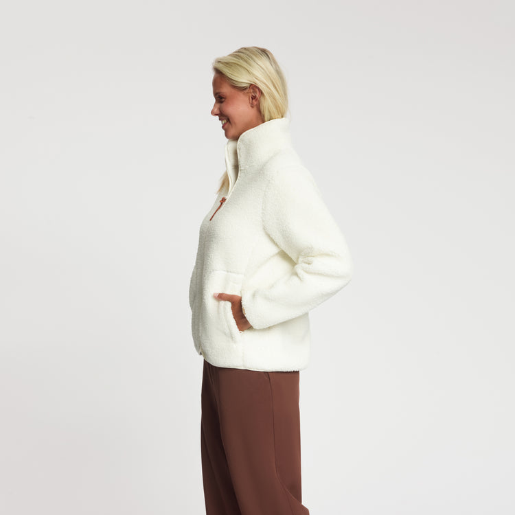 Tara Women - Outdoor Vest - Teddy - Off-White MV2