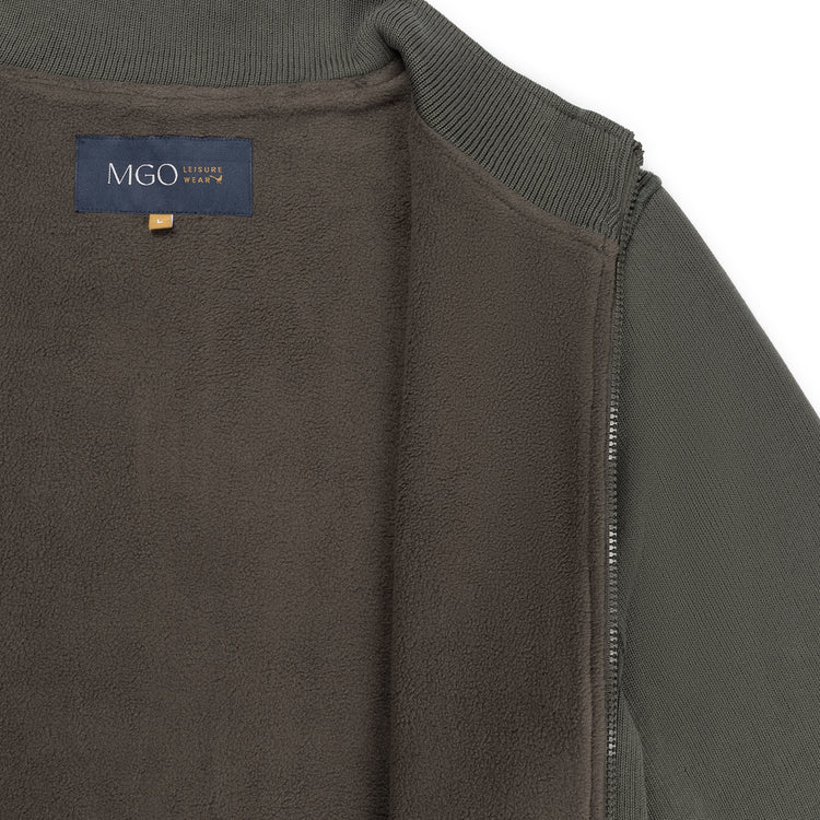 Kane Men - Outdoor cardigan - Fleece - Dark green DCI