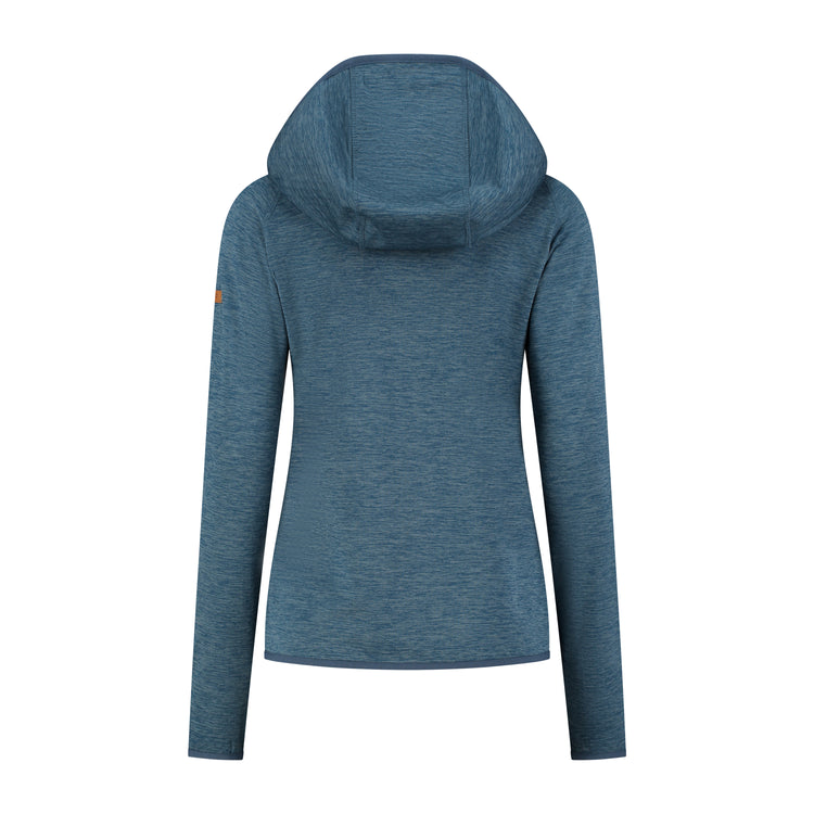 Clara Women - Outdoor cardigan - Fleece lining - Blue B