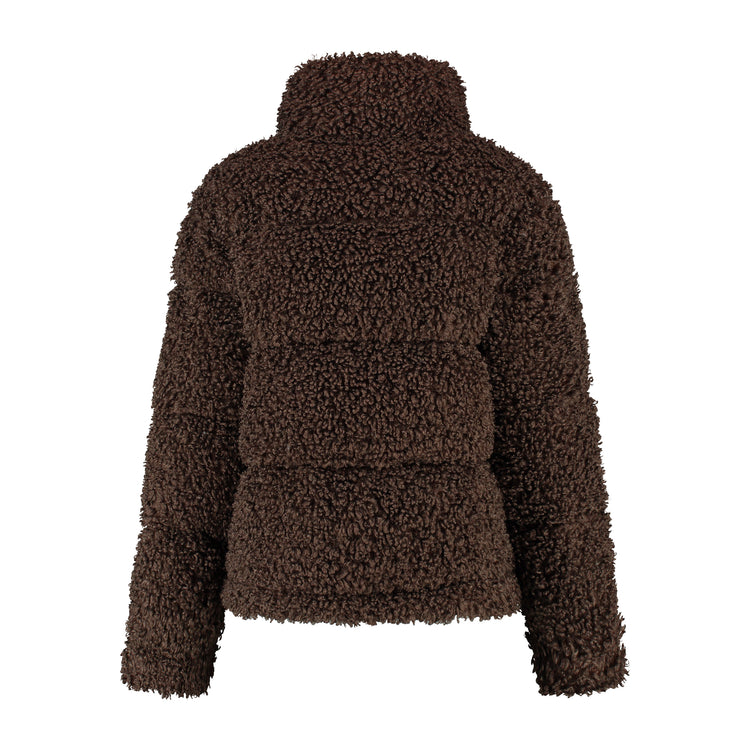 Bente Women - Puffer Jacket - Teddy - Dark Brown B