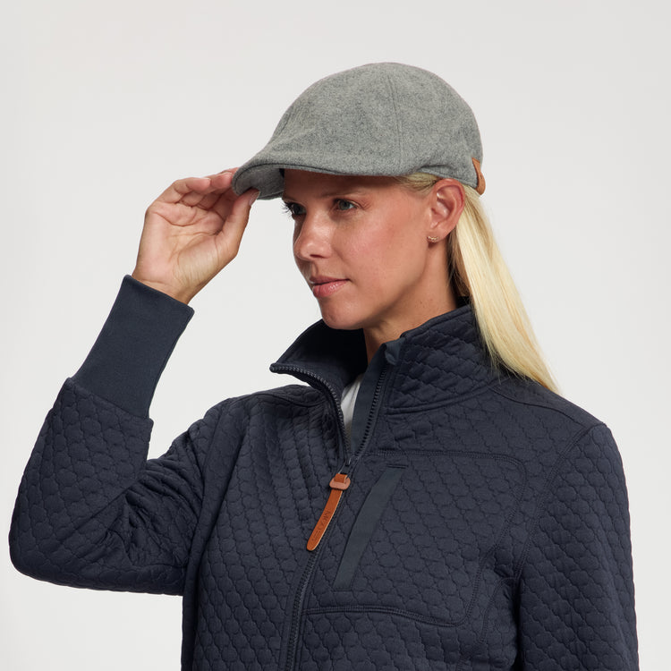 Thorne - Flat Cap - Wool Blend - Gray
