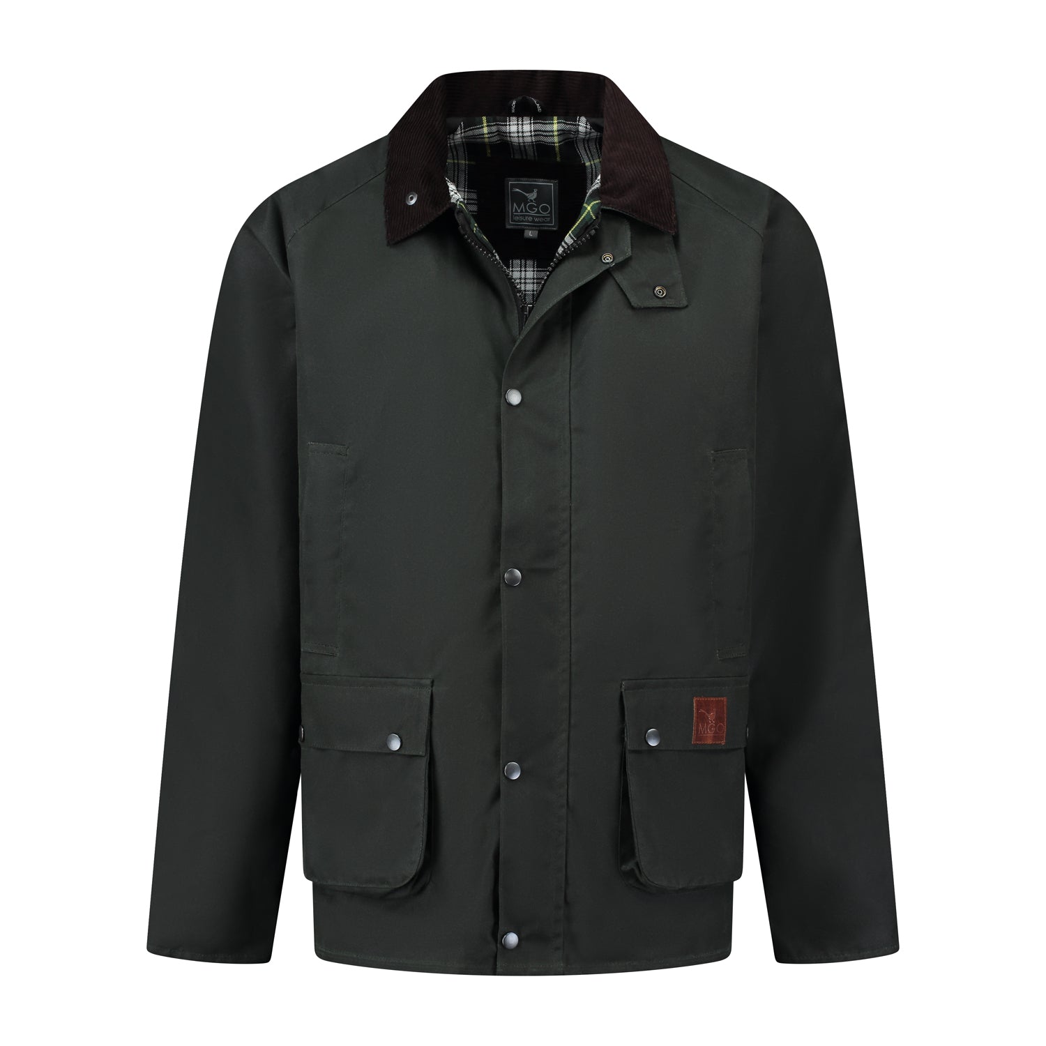 Boris - Wax jacket - Men - Olive F