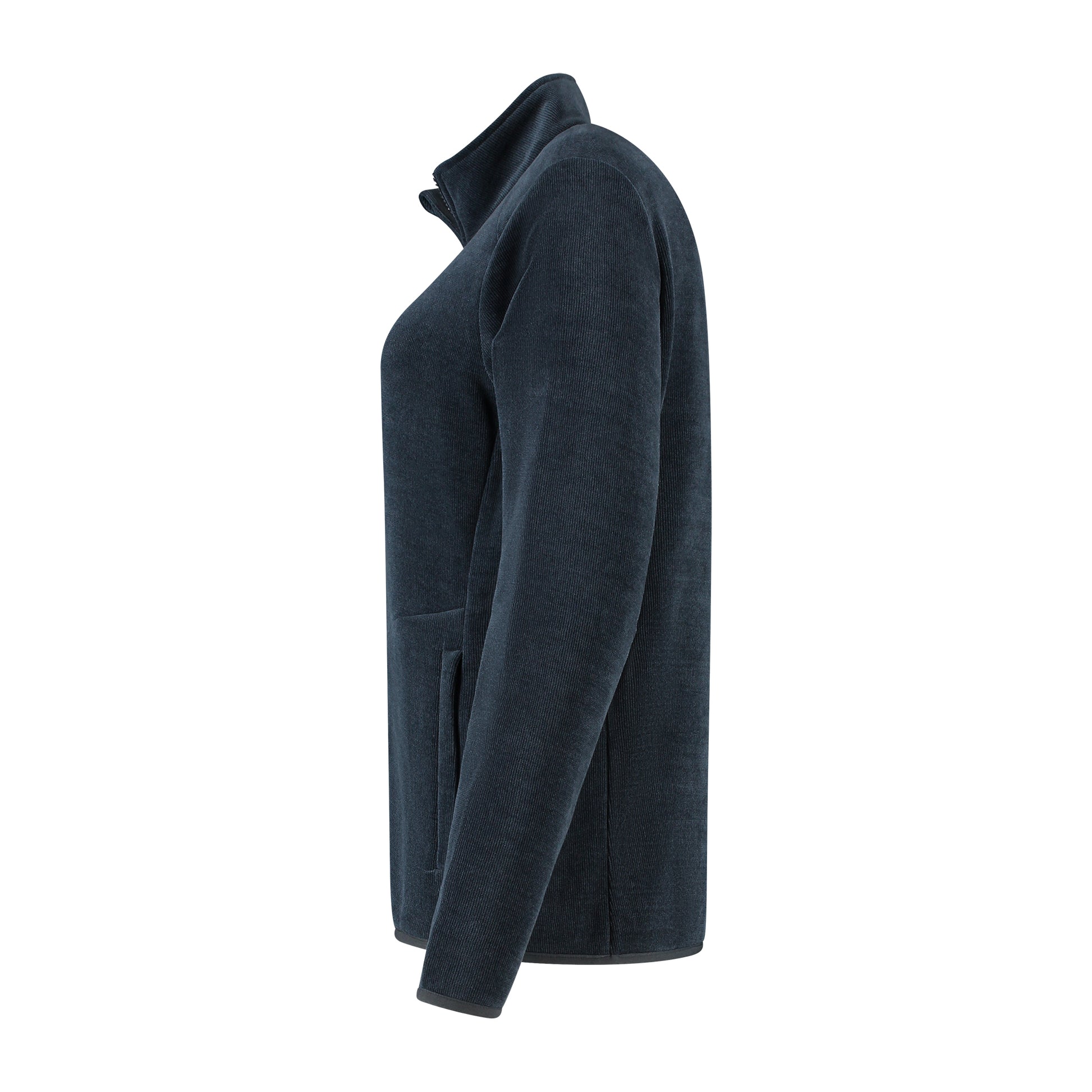 Willow Women - Outdoor cardigan - Bonded fleece - Navy L