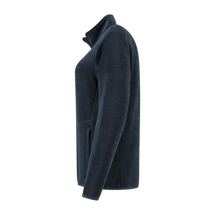 Willow Women - Outdoor cardigan - Bonded fleece - Navy L