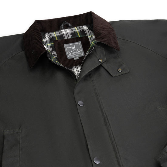 Boris - Wax jacket - Men - Olive DCB