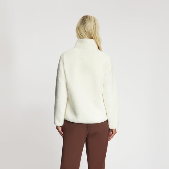 Tara Women - Outdoor Vest - Teddy - Off-White MV3