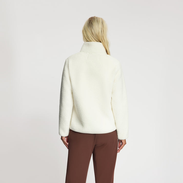 Tara Women - Outdoor Vest - Teddy - Off-White MV3