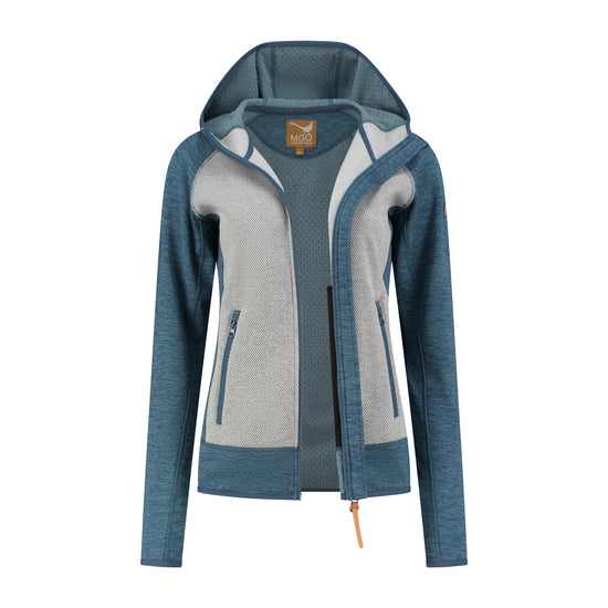 Clara Women - Outdoor cardigan - Fleece lining - Blue CVO