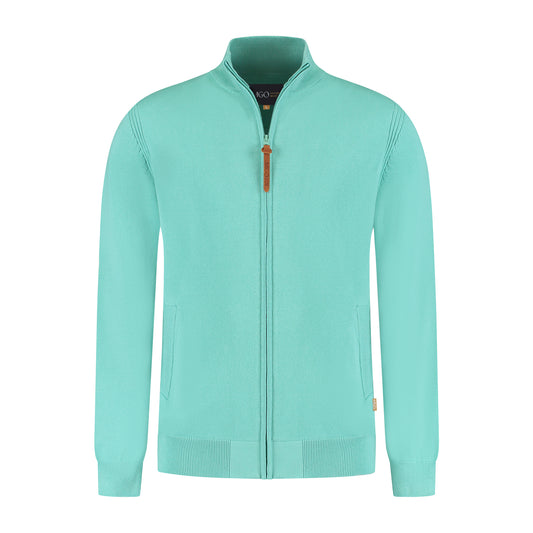 Ethan Men - Outdoor cardigan - Mint green F