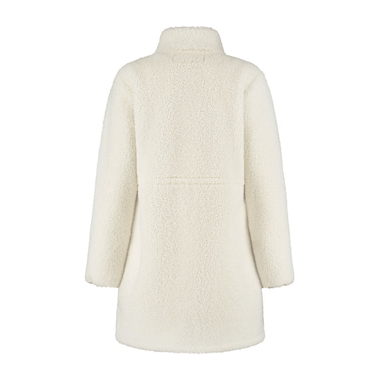 Ratan Women - Long Teddy Coat - Off-White B