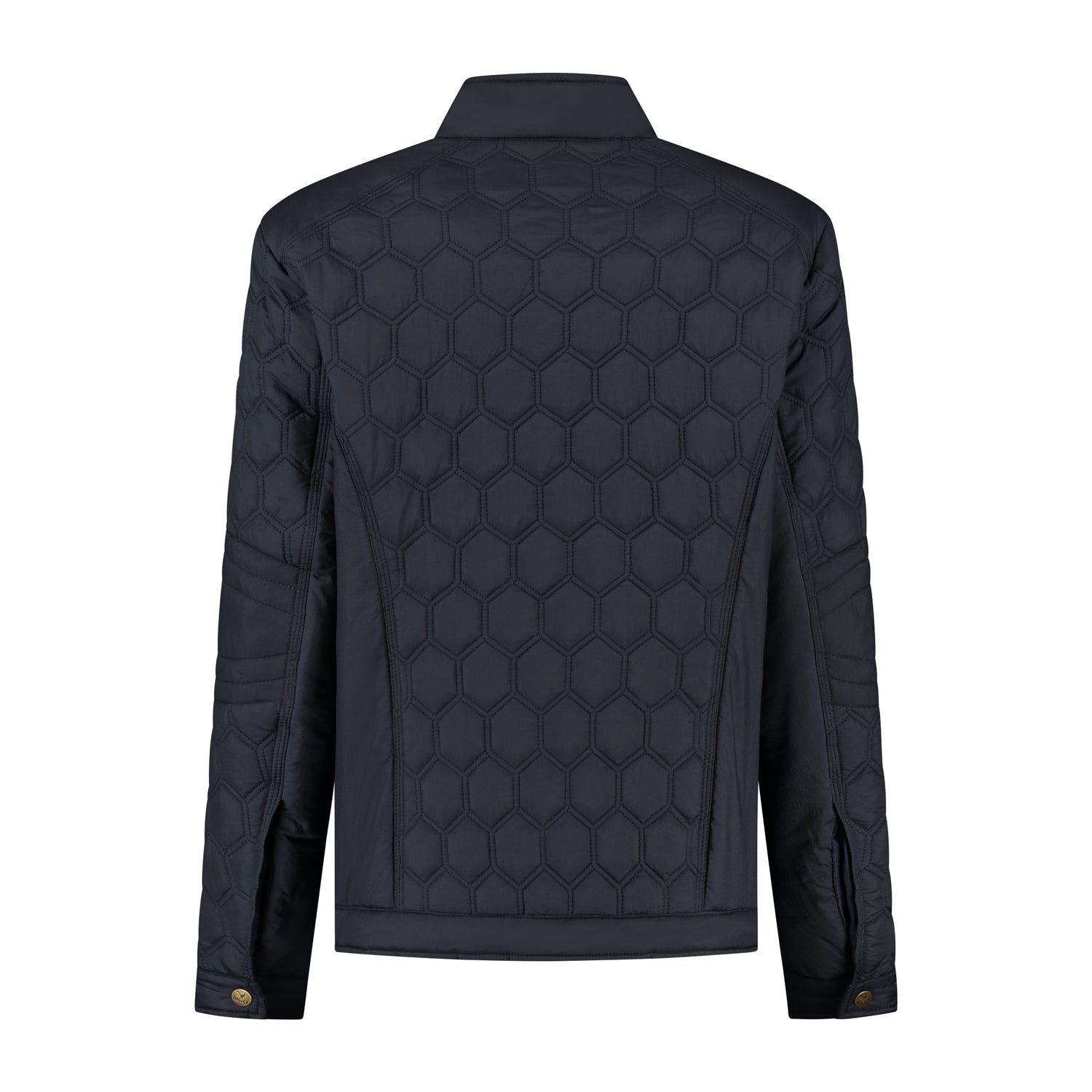 Maudy Women – Check Pattern Jacket – All Seasons – Navy B