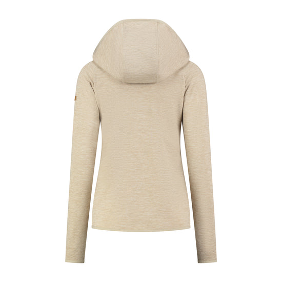 Clara Women - Outdoor cardigan - Fleece lining - Sand B