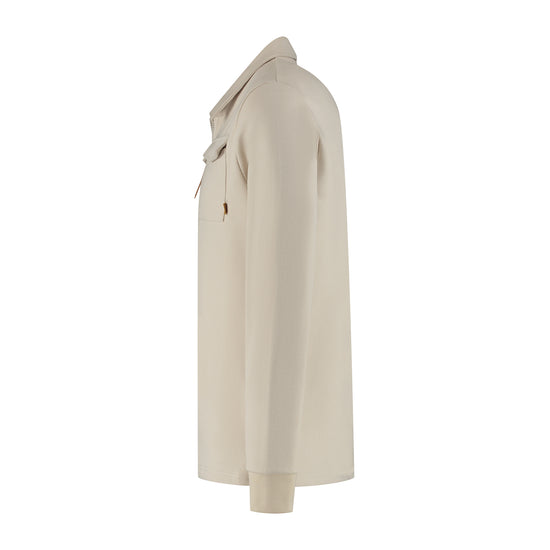 Penn Men - Outdoor cardigan - Fleece lining - Sand L