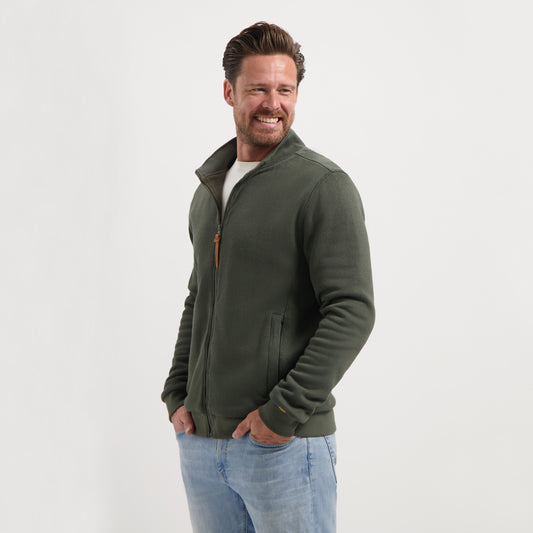 Kane Men - Outdoor cardigan - Fleece - Dark green MV