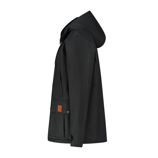 Brandon - Wax jacket - Men - Black L