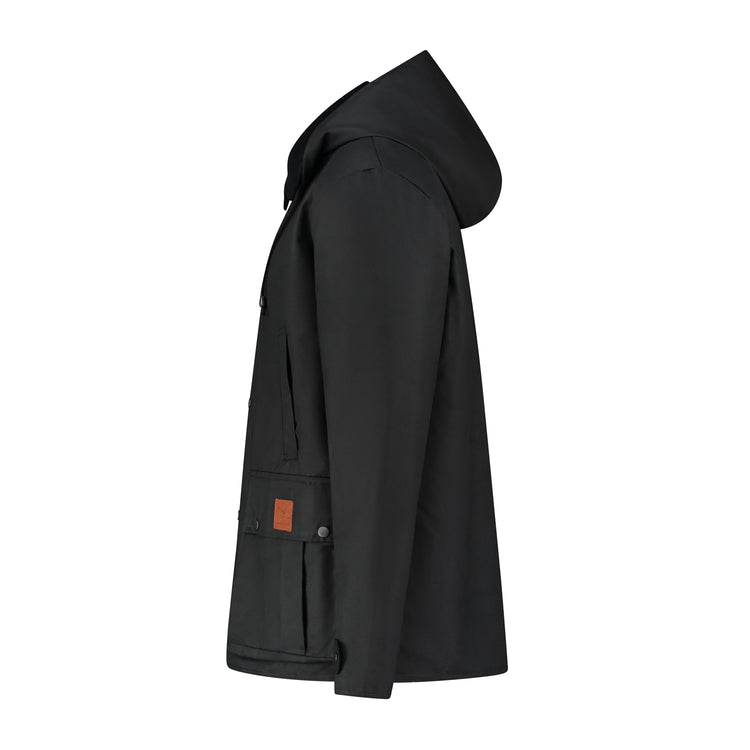 Brandon - Wax jacket - Men - Black L