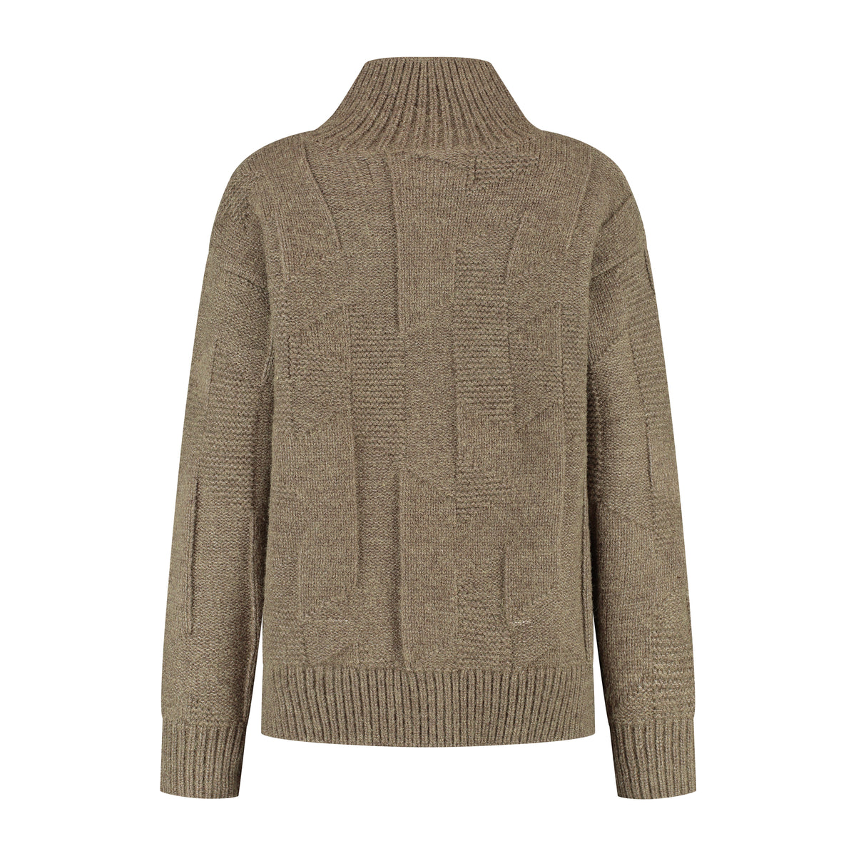 Tamar Women - Cardigan - Coarse knit - Brown B