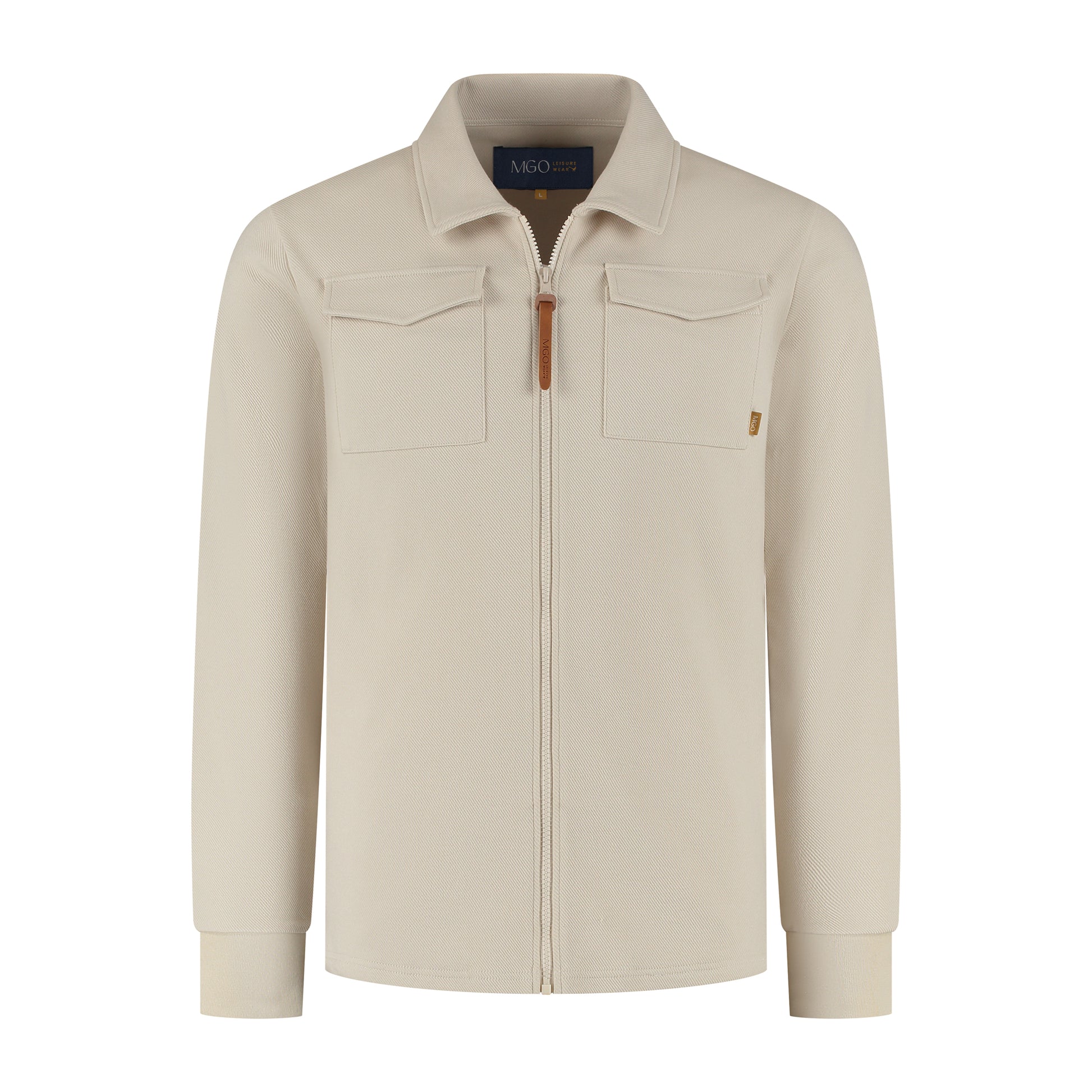 Penn Men - Outdoor cardigan - Fleece lining - Sand F