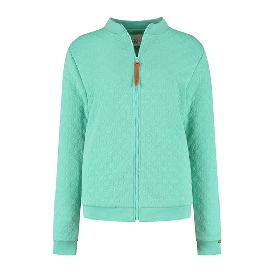 Francis Women - Outdoor cardigan - Fleece lining - Mint green F