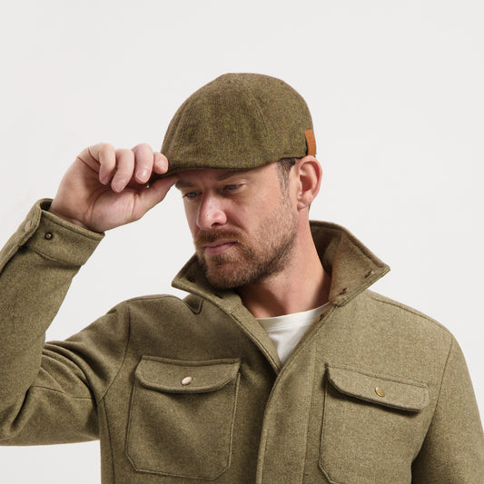 Thorpoint Men - Flat Cap - Wool Blend - Green MV