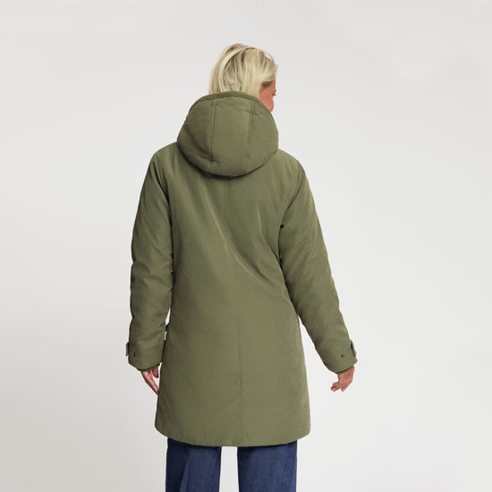 Sarah Women - Mid-Length Winter Coat - Green MV3