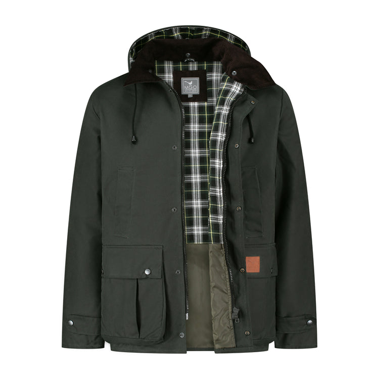 Brandon - Wax jacket - Men - Olive CVO
