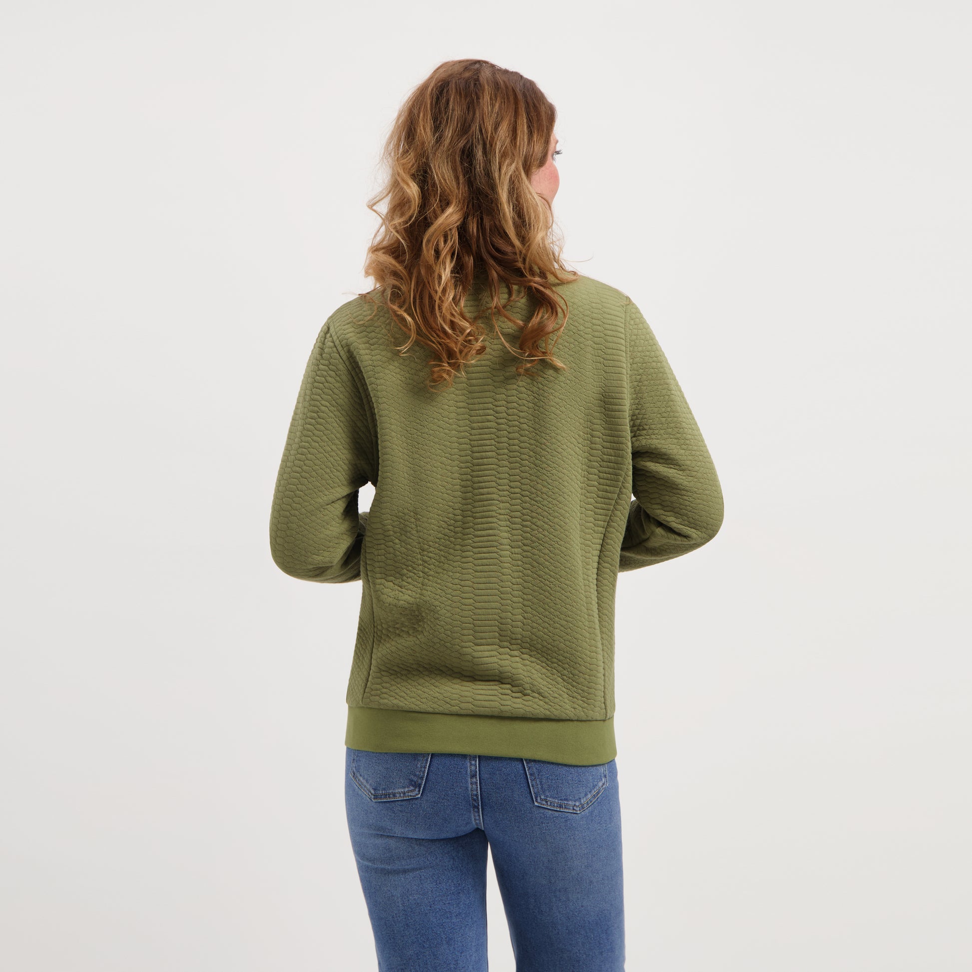 Rosy Women - Outdoor cardigan - Fleece - Sweat - Green MV