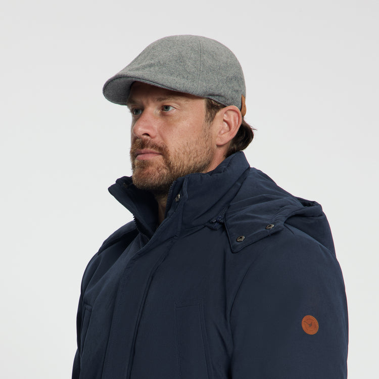 Thorne - Flat Cap - Wool Blend - Gray