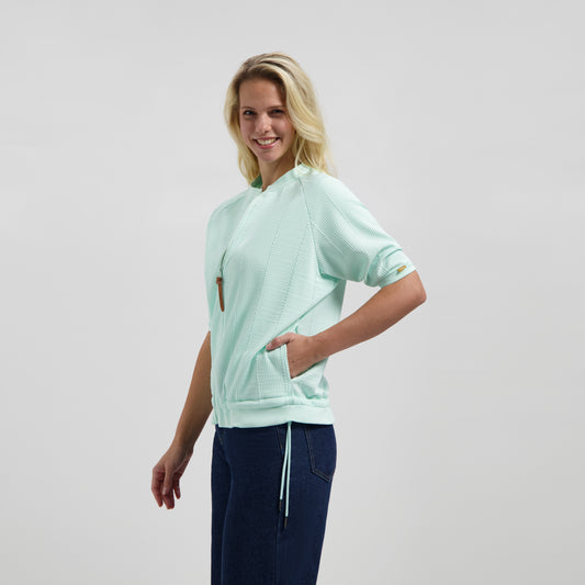 Yule Women - Cardigan - Short sleeves - Mint green MV