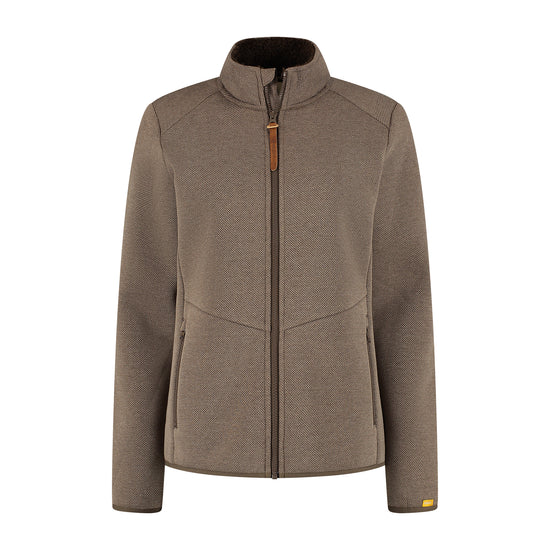 June Women - Outdoor Vest - Teddy Lining - Dark Brown F