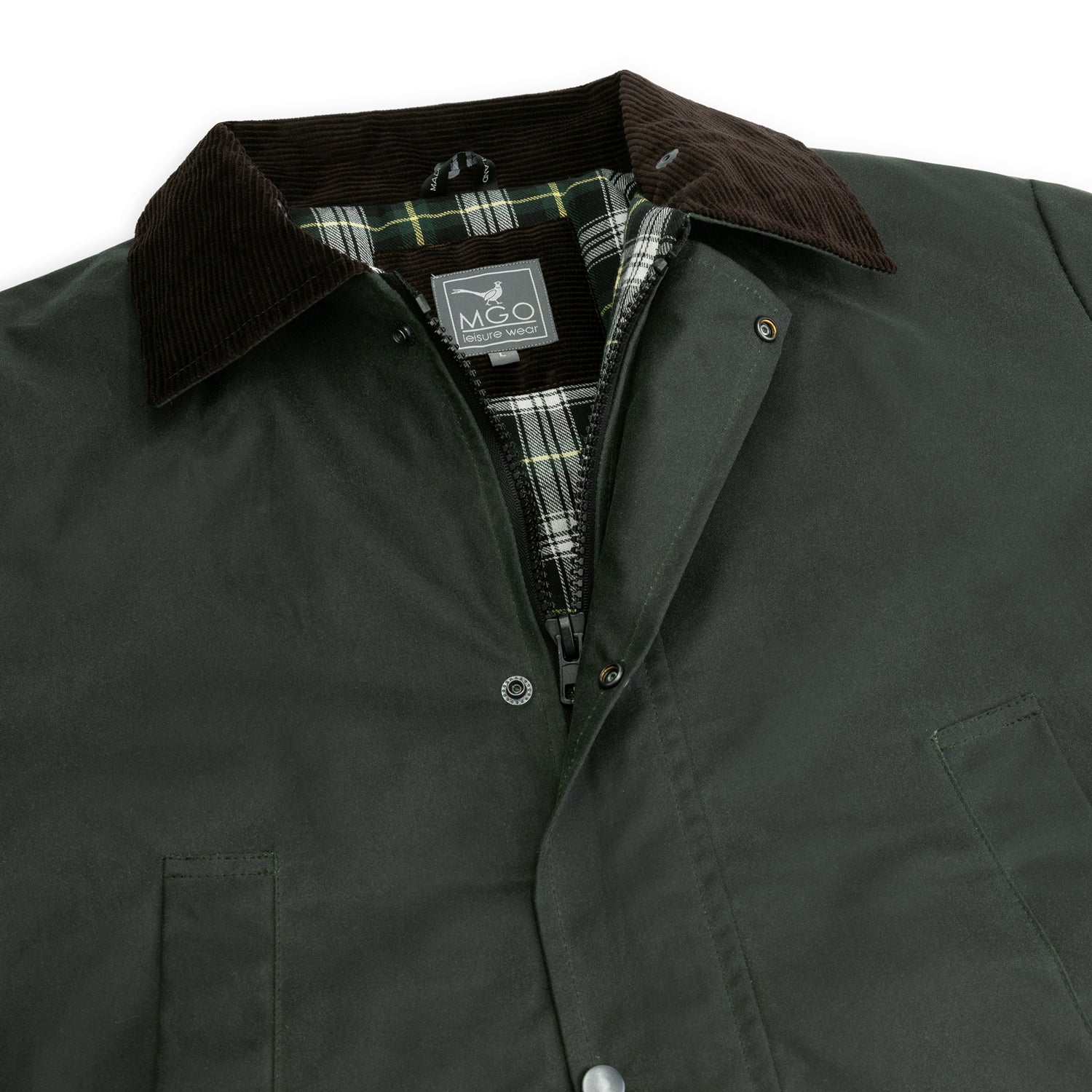 Brandon - Wax jacket - Men - Olive DCB
