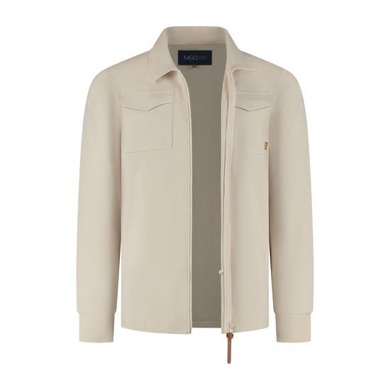 Penn Men - Outdoor cardigan - Fleece lining - Sand CVO