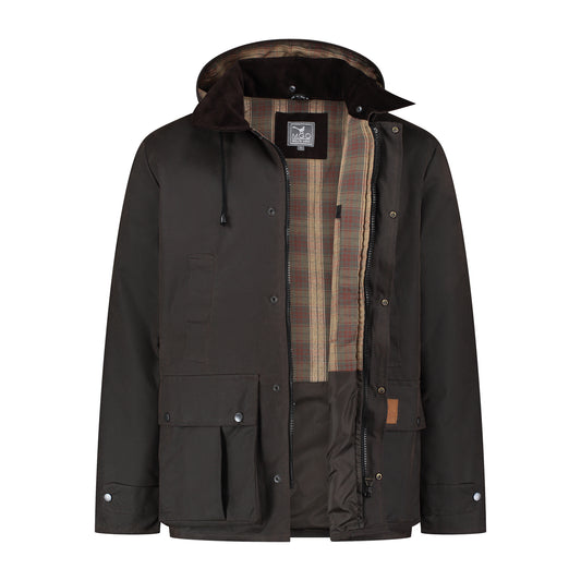Brandon - Wax jacket - Men - Brown CVO
