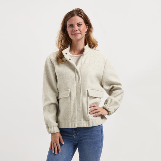 Caro Women - Lightweight Jacket - Wool look - Sand MV