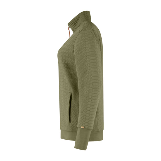Rosy Women - Outdoor cardigan - Fleece - Sweat - Green L