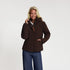 Steffy Women - Winter Coat - Corduroy - Dark Brown MV
