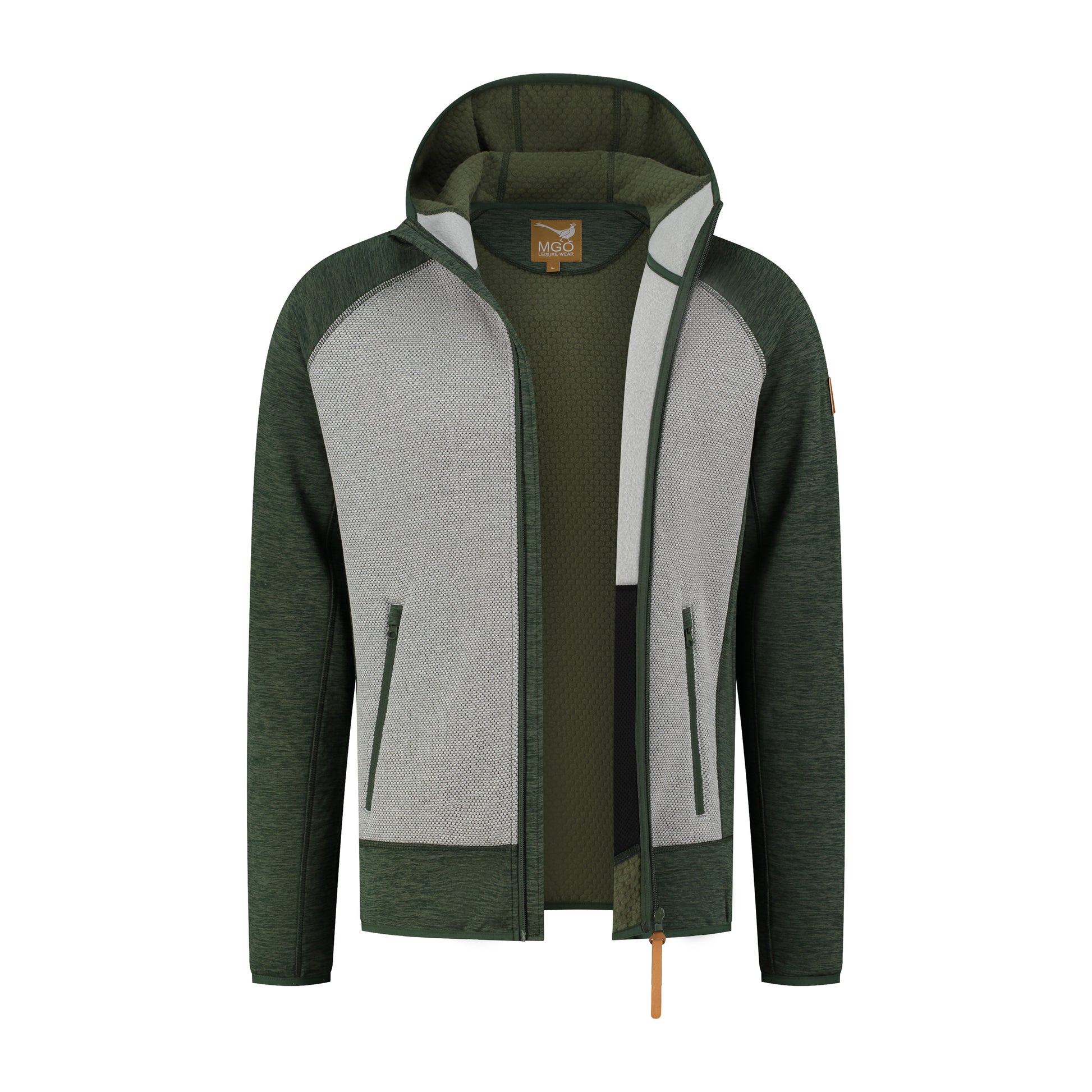 Cody Men - Outdoor cardigan - Fleece lining - Green CVO