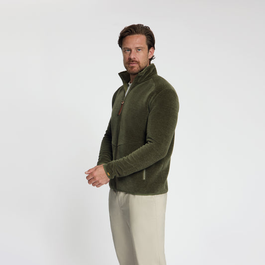 Helmer Men - Outdoor Vest - Fleece - Green MV2