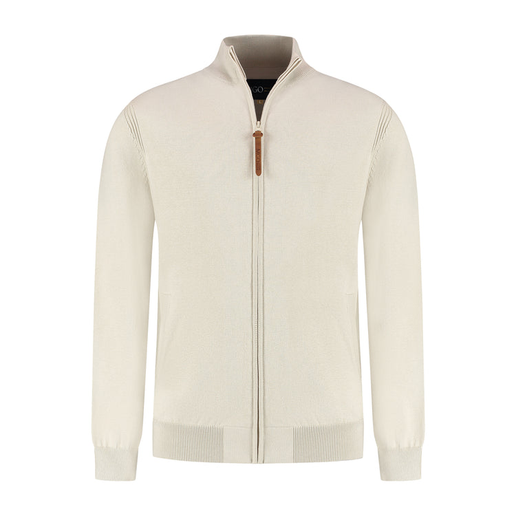 Ethan Men - Outdoor cardigan - Sand F