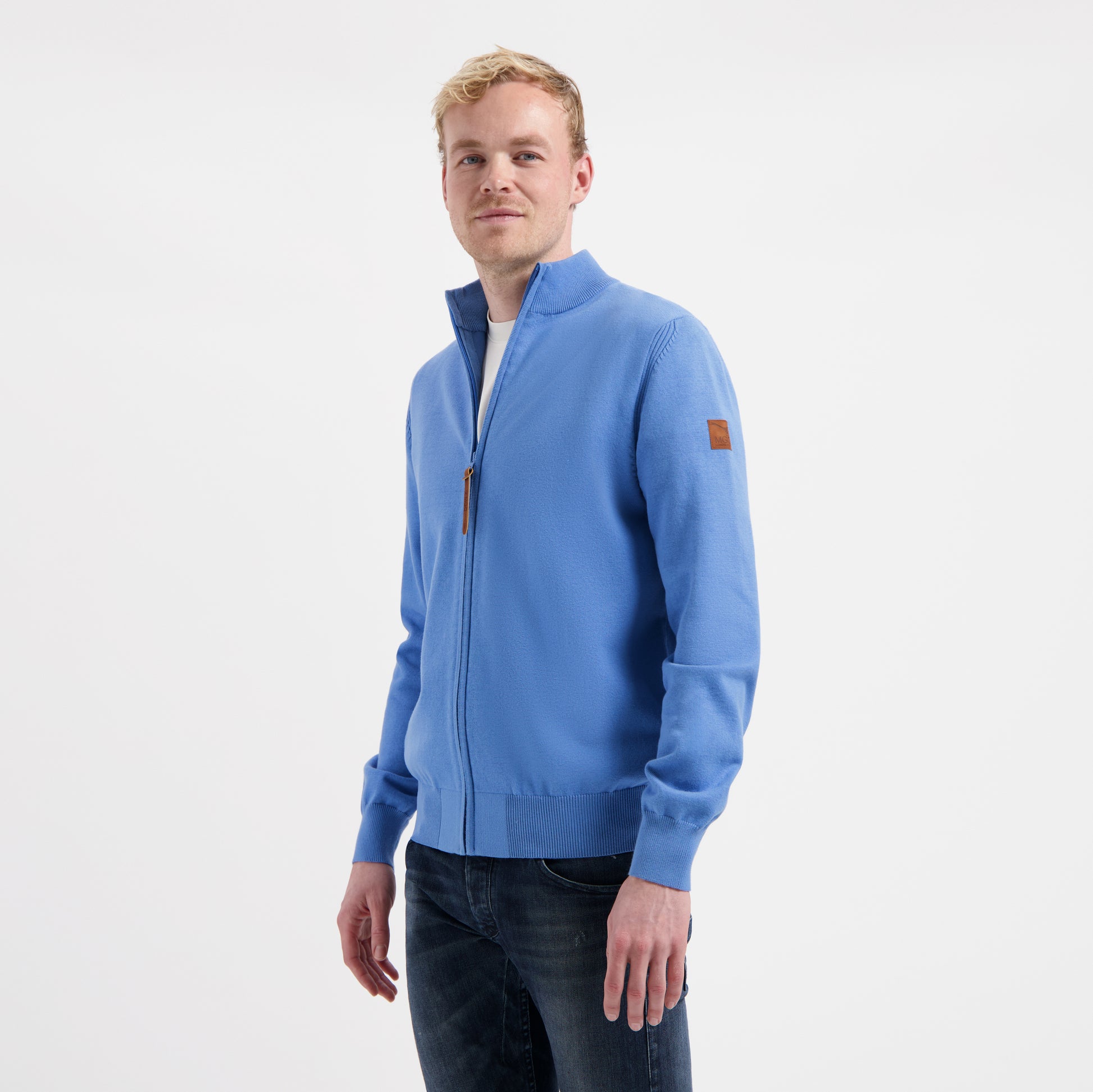 Blake Men - Outdoor cardigan - Blue MV