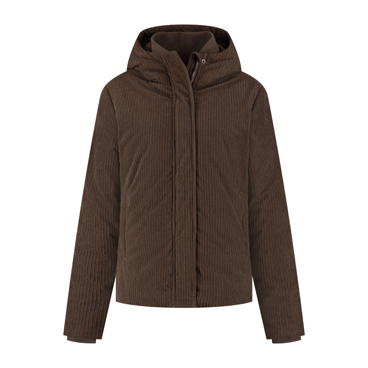 Steffy Women - Winter Coat - Corduroy - Dark Brown F