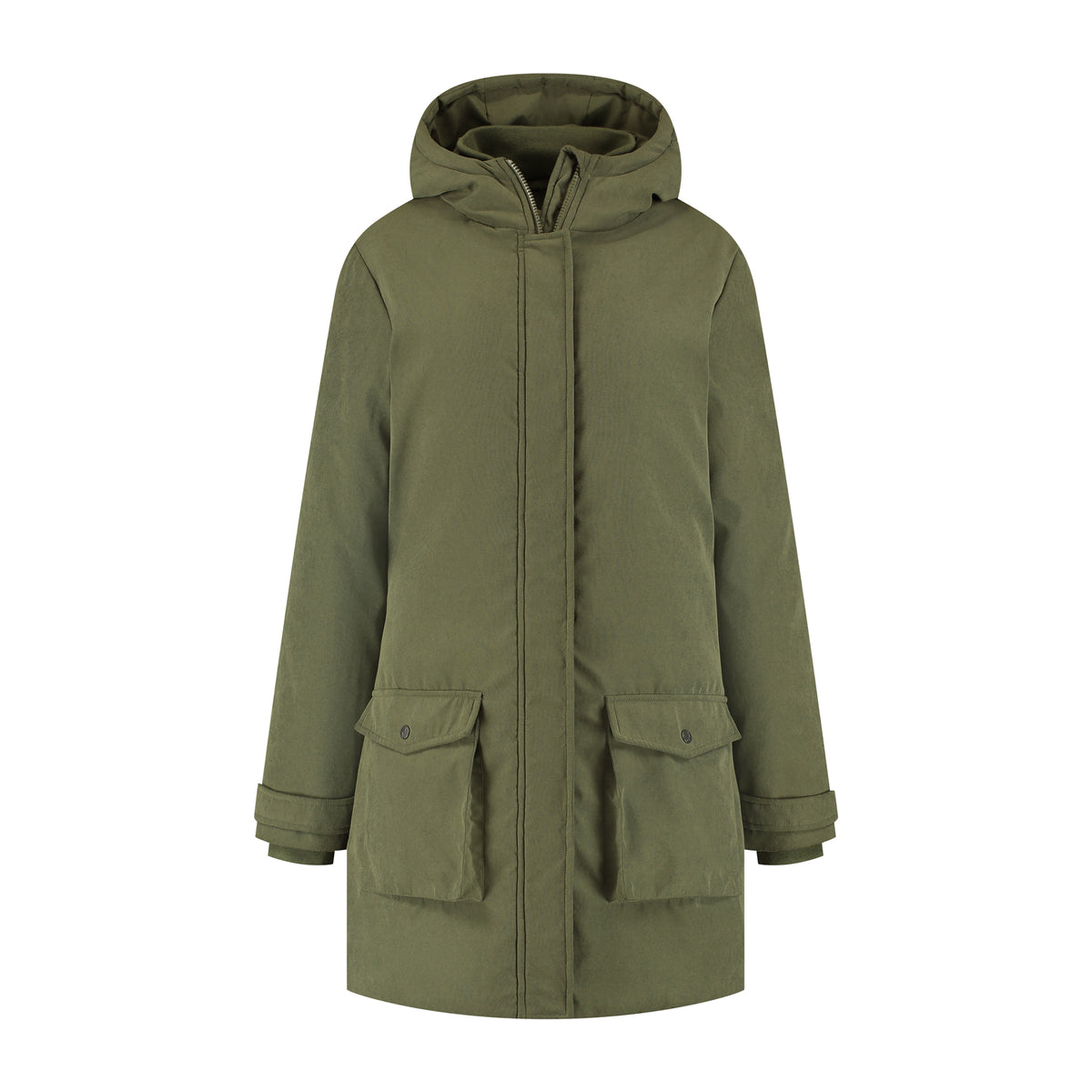 Sarah Women - Mid-Length Winter Coat - Green F