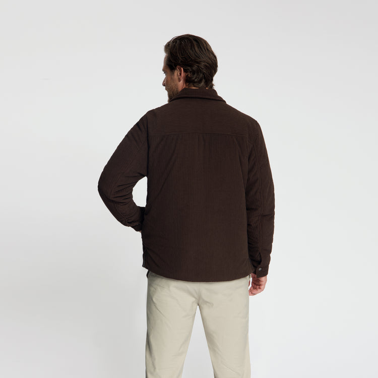 Stan Men - Shacket - Lined Jacket - Dark Brown MV3